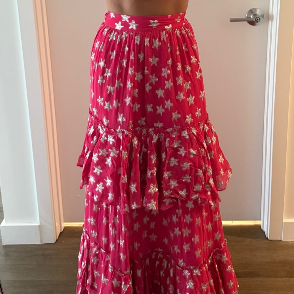 Rococo Sand Pink Floral Two-Piece Set with Tags - Picture 2 of 5